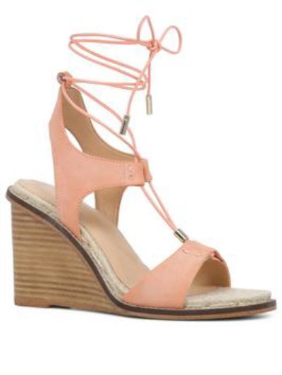 Aldo Terisa Leather Ghillie Tie Wedge